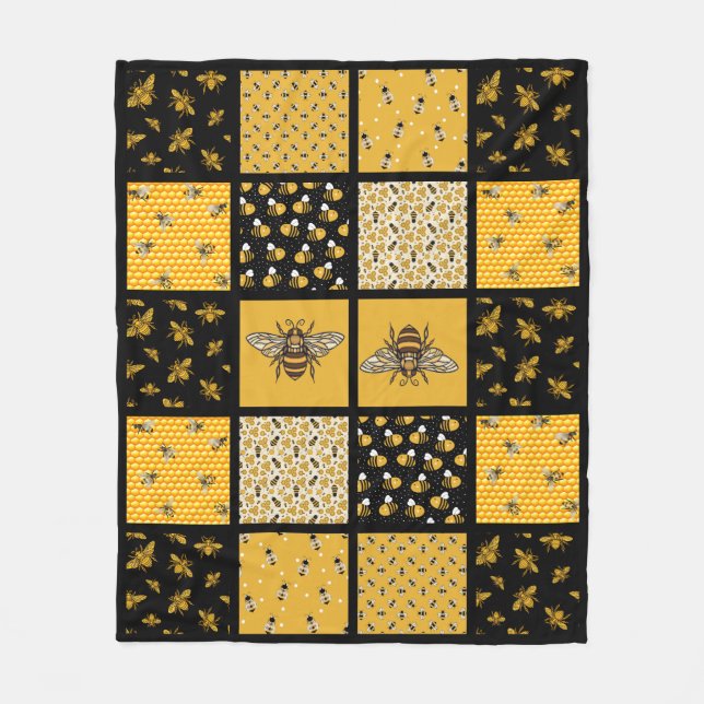 Cobertor De Velo Bee Quilt 2 (Frente)