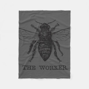 Cobertor De Velo Bee Worker Honey Black Bumblebee