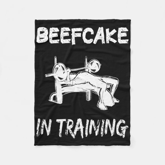 Cobertor De Velo Beefcake em treinamento de ginástica musculatura e (Frente)