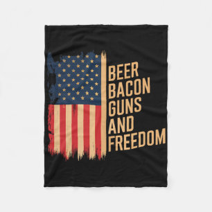 Cobertor De Velo Beer Bycon Guns E Homens Do Churrasco Da Liberdade