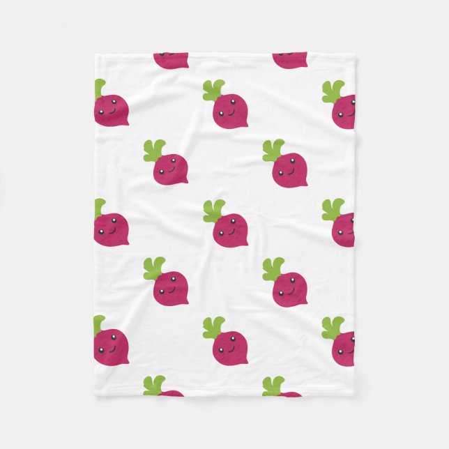 Cobertor De Velo Beet Kawaii Cute (Frente)