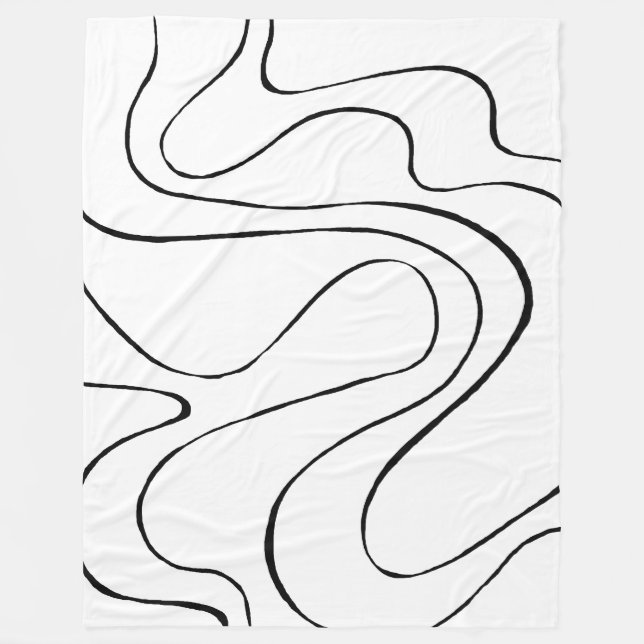 Cobertor De Velo Bei e Fluxo 2 - Preto e Branco (Frente)