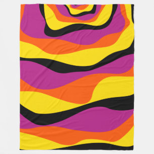 Cobertor De Velo Bei e Fluxo 4 - Preto, Rosa, Laranja e Amarelo