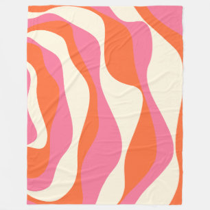 Cobertor De Velo Bei e Fluxo 4 - Rosa, Laranja e Creme