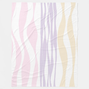 Cobertor De Velo Bei e Fluxo - Pink Pastel, Amarelo e Roxo