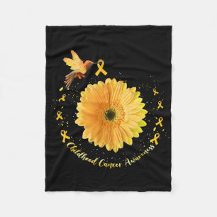 Cobertor De Velo Beija-flor Amarelo Girassol Conscientização do Cân