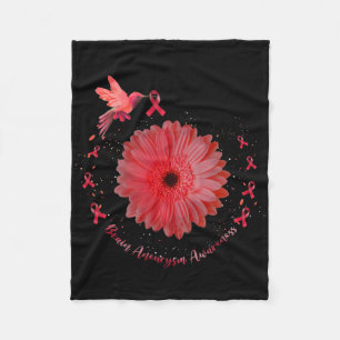 Cobertor De Velo Beija-flor Borgonha Girassol Aneurisma Cerebral Co