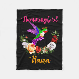 Cobertor De Velo Beija-flor nana floral pássaro gravata borboleta a
