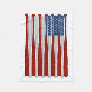 Cobertor De Velo Beisebol América (EUA) Fleece Blanket