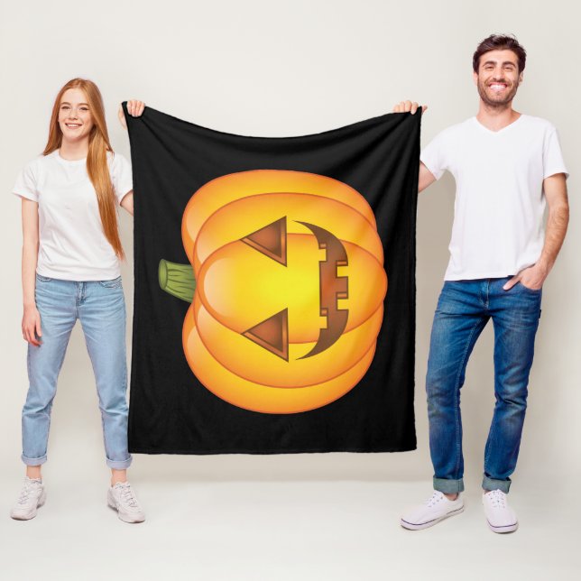 Cobertor De Velo Bela Cartoon Halloween Jack O’Lanterna Pumpkin (In Situ)