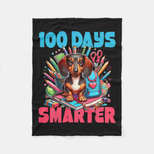 Cobertor De Velo Bela Dachshund 100º Dia Da Escola 100 Dias Mais In