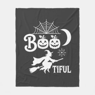 Cobertor De Velo Bela decoração de Halloween da bruxa da lua_1