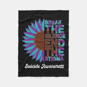 Cobertor De Velo Bela prevenção suicida Sensibilização Girassol W