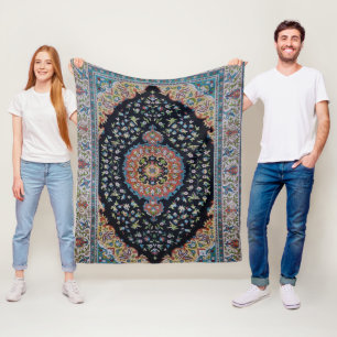 Cobertor De Velo Bela Tapete Kilim Antiga Oriental Azul