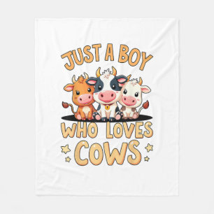 Cobertor De Velo Bela Vaca - Apenas Um Menino Que Ama Vacas, Toddle