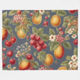 Cobertor De Velo Belas Frutas e Flores. Estilo Francês Vintage