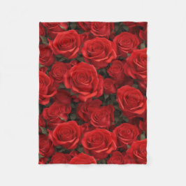 Cobertor De Velo Belas Rosas vermelhas