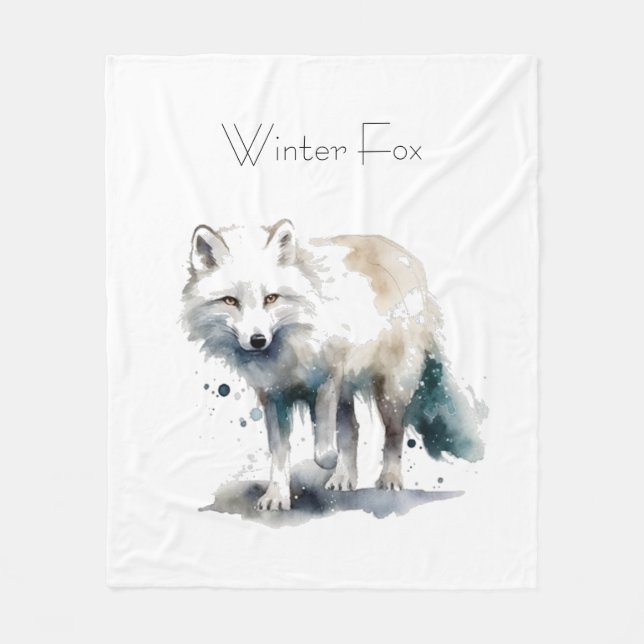 Cobertor De Velo Beleza Árctica: Costume da Fox de inverno (Frente)