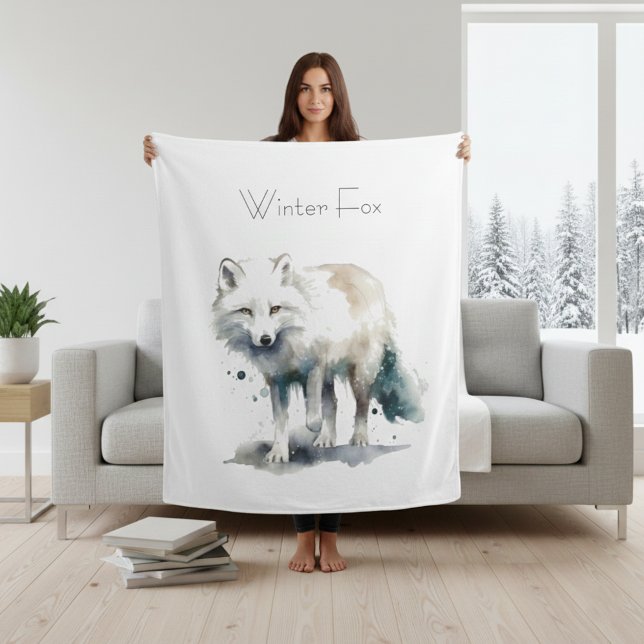 Cobertor De Velo Beleza Árctica: Costume da Fox de inverno (Criador carregado)