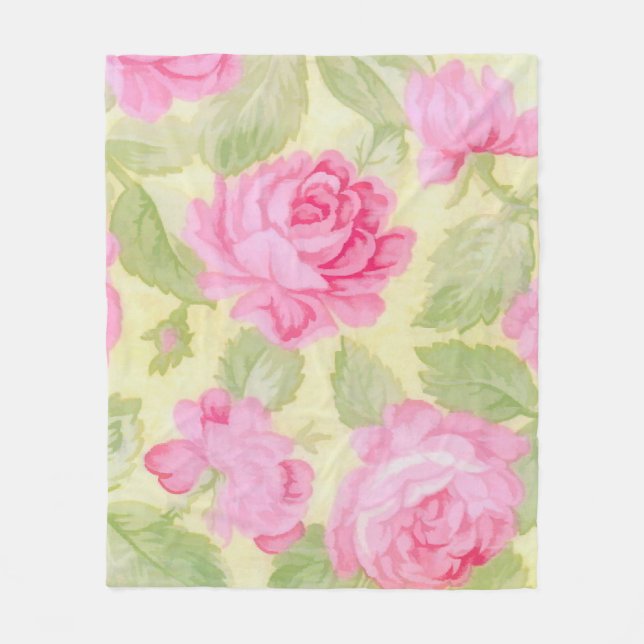 Cobertor De Velo Beleza Rosa Fora Blanket (Frente)