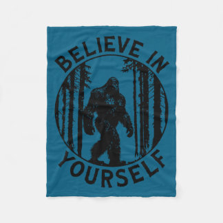 Cobertor De Velo Believe In Yourself Bigfoot Forest Motivation Humo