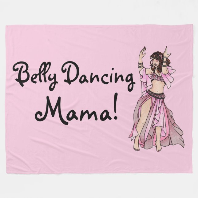 Cobertor De Velo Belly Dançando Mama! (Frente (Horizontal))