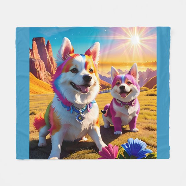 Cobertor De Velo Belo Animal Quatro (Frente (Horizontal))