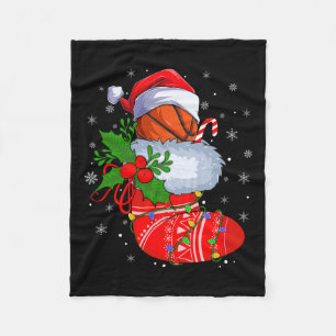 Cobertor De Velo Belo Basquete De Papais noeis De Natal Basketba