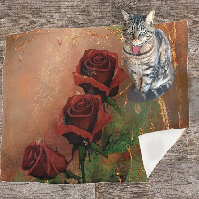 Cobertor De Velo Belo bordel de velo com Rosas (Criador carregado)