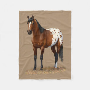 Cobertor De Velo Belo Cavalo de Bay Appaloosa
