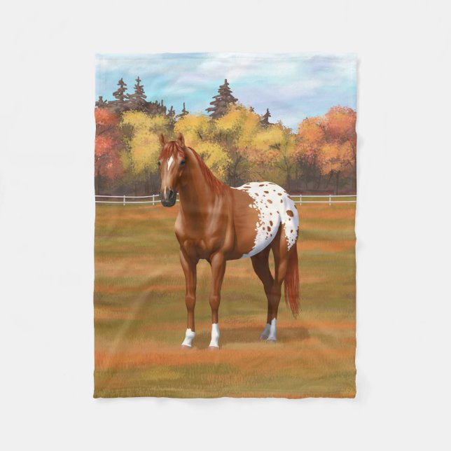 Cobertor De Velo Belo Chestnut Appaloosa Horse (Frente)