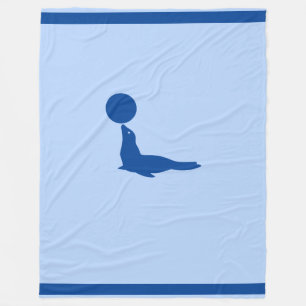 Cobertor De Velo Belo Leão e Bola do Mar