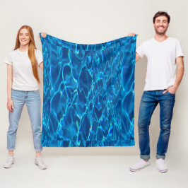 Cobertor De Velo Belo Oceano Azul Imagem Personalizada Ondas Suaves