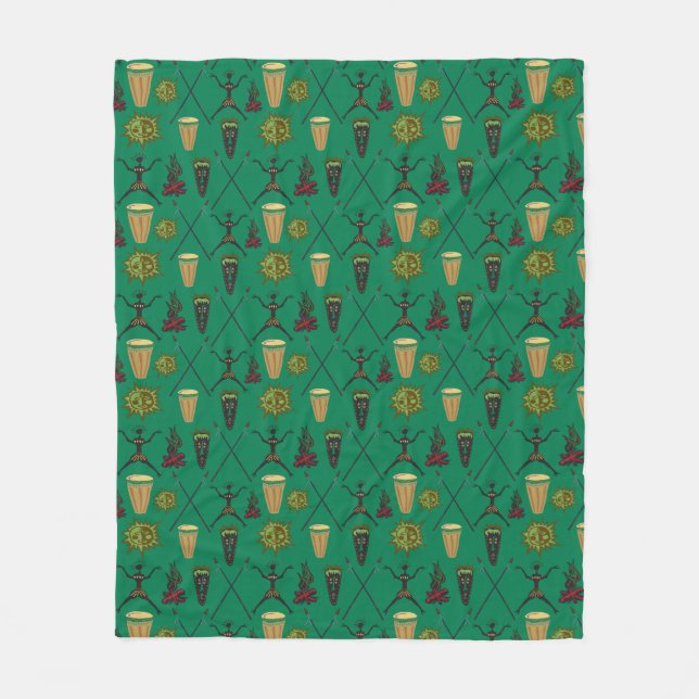 Cobertor De Velo Belo Padrão de Símbolos (Frente)