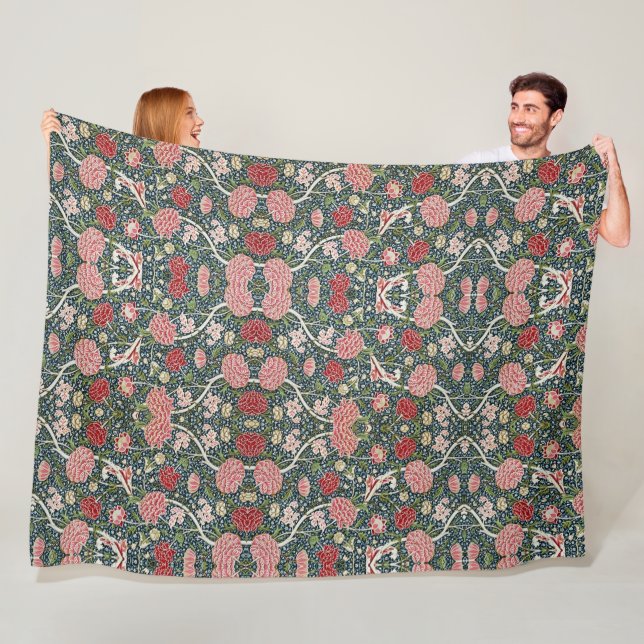 Cobertor De Velo Belo Padrão Floral Flores Flores Vermelhas Rosa (In Situ)