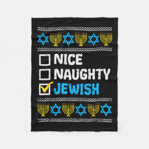 Cobertor De Velo Belo Suéter Judeu e Malvado Chanukah Chanukah