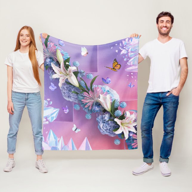 Cobertor De Velo Belos Flores Abstrato Florais #12 (In Situ)