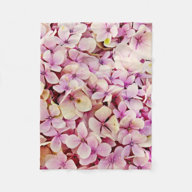 Cobertor De Velo Belos Flores de Hydrangea (Frente)