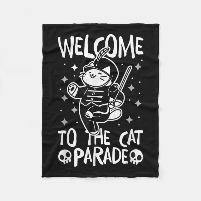Cobertor De Velo Bem-Vindo À Parada Do Gato (Frente)