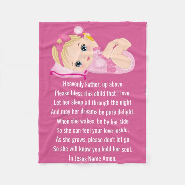 Cobertor De Velo Bênção - Folheto, 60"x80" (Frente)