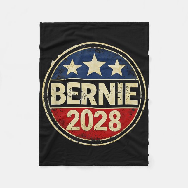 Cobertor De Velo Bernie 2028 Sanders Era A Resistência Democrata Ce (Frente)