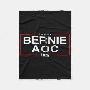 Cobertor De Velo Bernie Aoc 2028 Bernie Sanders Alexandria Cortez P