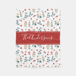 Cobertor De Velo Berries Botânico Personalizado