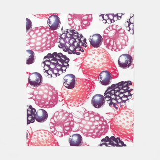 Cobertor De Velo Berries Frescos: Fundo Colorido Vintage.