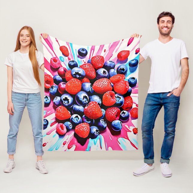 Cobertor De Velo Berry Blast: Fruta Diversão (In Situ)