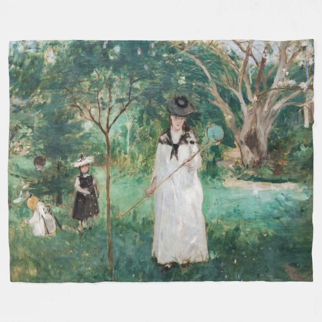 Cobertor De Velo Berthe Morisot - A Caça À Borboleta (Frente (Horizontal))