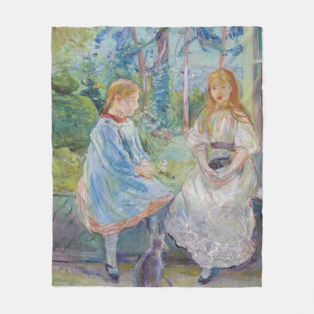 Cobertor De Velo Berthe Morisot - Jovens Garotas na Janela (Frente)