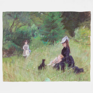 Cobertor De Velo Berthe Morisot - Num Parque / Dans le parc