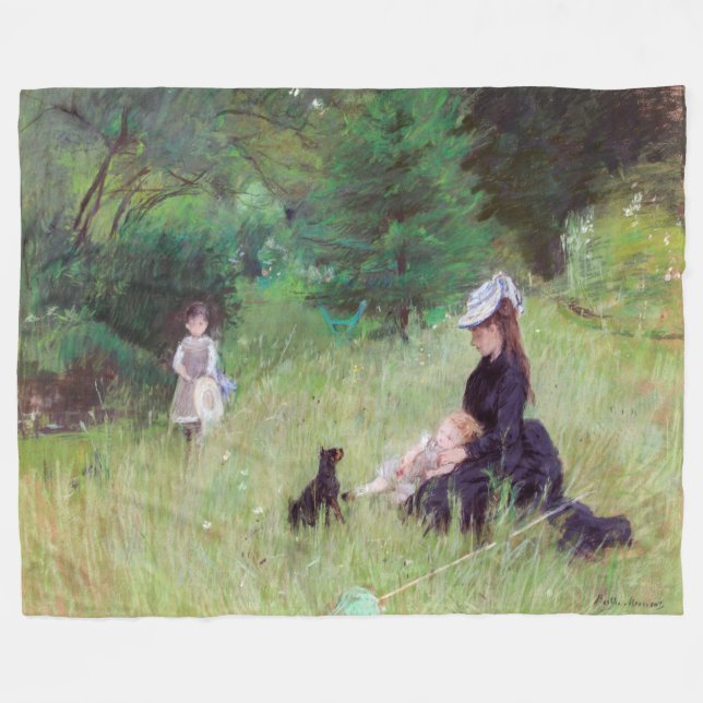 Cobertor De Velo Berthe Morisot - Num Parque / Dans le parc (Frente (Horizontal))