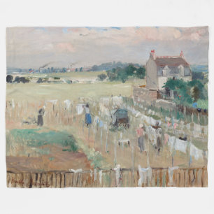 Cobertor De Velo Berthe Morisot - Pendurando a Roupa para Secar